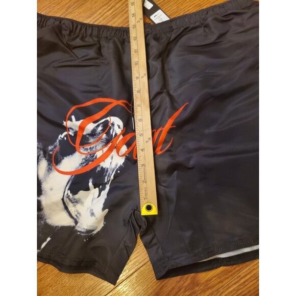 Nova Men Swim Trunks Mens Size XL Goat Bite Black Red Mesh Lining NWT - Picture 11 of 12